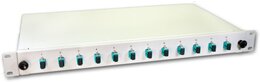 Lightwin LWL Spleissbox, 12 Fasern, 12x SC Multimode, 50/125µm OM3 Pigtail