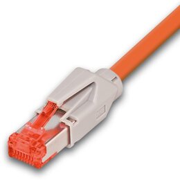 Neutral KAT6 HQ Patchkabel, DRAKA 500MHz, Hirose TM21, LSOH, orange