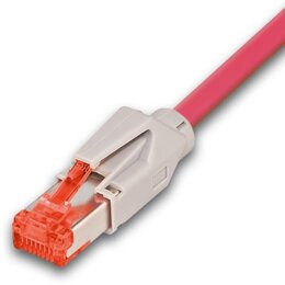 Neutral KAT6 HQ Patchkabel, DRAKA 500MHz, Hirose TM21, LSOH, pink