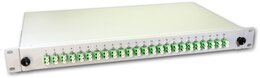 Lightwin LWL Spleissbox, 48 Fasern, 24x DLC/APC Singlemode, 9/125µm OS2 G657.A1 Pigtail
