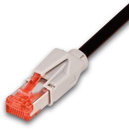 Neutral KAT6 HQ Patchkabel, DRAKA 500MHz, Hirose TM21, LSOH, schwarz