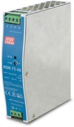 PLANET 48V, 75W Din-Rail Power Supply (NDR-75-48, adjustable 48-56V DC Output)