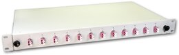 Lightwin LWL Spleissbox, 24 Fasern, 12x DLC Multimode, 50/125µm OM4 Pigtail