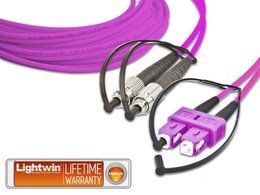 Lightwin High Quality Duplex LWL Patchkabel, MM OM4, FC - SC 