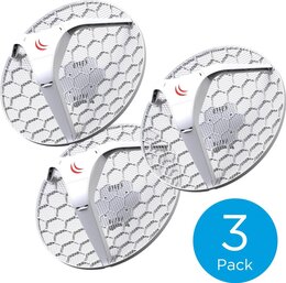 MikroTik LHG 5 Light Head Grid Dual Chain 5Ghz 802.11an 24.5dBi, 3-Pack