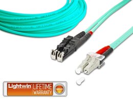 Lightwin High Quality Duplex LWL Patchkabel, MM OM3, E2000 - LC