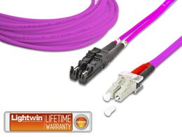 Lightwin High Quality Duplex LWL Patchkabel, MM OM4, E2000 - LC