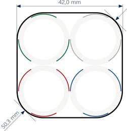Lightwin Rohrverbund mit 4x 20/16-er Rohren, direkt erdverlegbar, UV beständig, schwarz