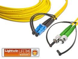 Lightwin High Quality Duplex LWL Patchkabel, SM, LC - ST/APC, 2.0 Meter