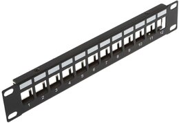 Wirewin 12-Port Keystone Modul-Leerpanel, 10