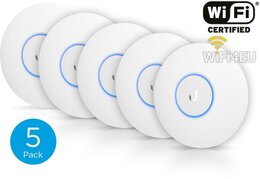 Ubiquiti UniFi AP, 802.11ac Dual Radio Indoor AP, LITE Version, 5-Pack