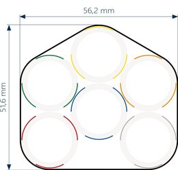 Lightwin Rohrverbund mit 6x 20/16-er Rohren, direkt erdverlegbar, UV beständig, schwarz