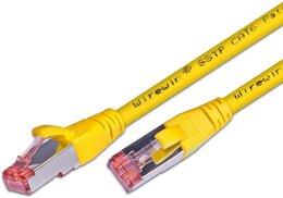 Wirewin KAT6 Patchkabel, S/FTP, LSOH, Lifetime Warranty, gelb 
