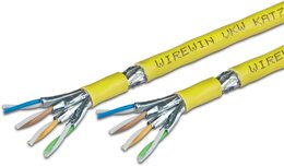 Wirewin KAT7A Verlegekabel, S/FTP, 1200MHz, CPR: Cca, Single/Duplex, PoE optimiert 