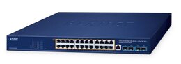 PLANET Layer L2/L4 24-Port Gigabit Switch, 24x 1 Gbit, 802.3bt PoE+, 4x 10 Gbit SFP+