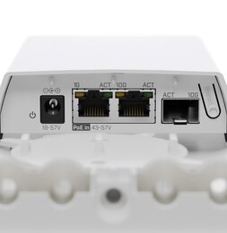 MikroTik Smart 10Gbit SFP+ zu 10Gbit Ethernet Fiber-zu-Kupfer-Konverter, IP55, PoE-In