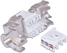 Wirewin KAT6A 10 Gigabit Ethernet Keystone Modul, 45°