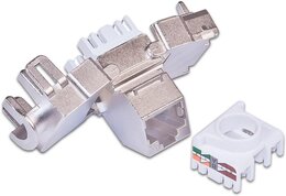 Wirewin KAT6A 10 Gigabit Ethernet Keystone Modul, 45°