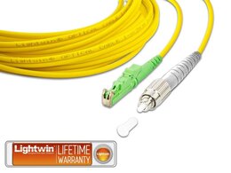 Lightwin High Quality Simplex LWL Patchkabel, SM, E2000/APC - FC