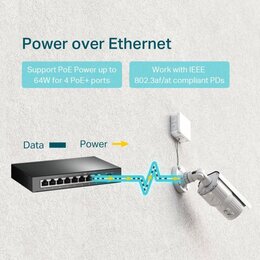 TP-Link 8-Port Gigabit Desktop Switch mit 4-Port PoE