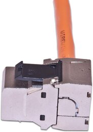 Wirewin KAT6A 10 Gigabit Ethernet Keystone Modul, 90°