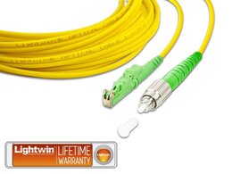 Lightwin High Quality Simplex LWL Patchkabel, SM, E2000/APC - FC/APC