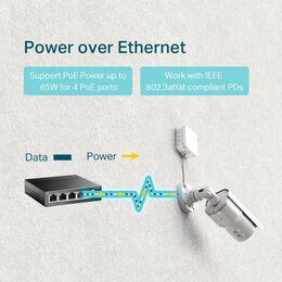 TP-Link 5-Port Gigabit Desktop Switch mit 4-Port PoE