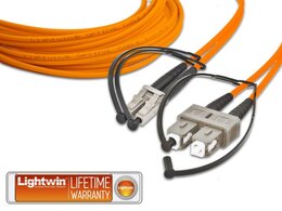 Lightwin High Quality Duplex LWL Patchkabel, MM OM2, LC - SC 