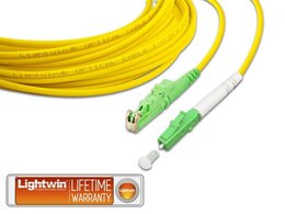 Lightwin High Quality Simplex LWL Patchkabel, SM, E2000/APC - LC/APC