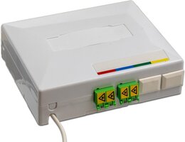 Lightwin FTTH OTO Box, 4-fasrig, 4x LC/APC Kupplungen, Breakoutkabel 30 - 100 m, G.657A2