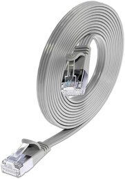 SLIM KAT6 Slimpatchkabel, U/FTP, flach, grau