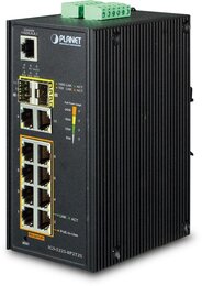 PLANET Industrial L2+ 8Port Gbit 802.3at PoE + 2Port Gbit + 2Port SFP managed Switch