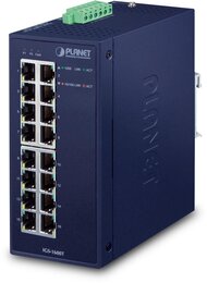 PLANET IP30 Industrial 16-Port 10/100/1000T Ethernet Switch