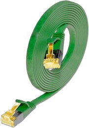 SLIM KAT6A 10 Gigabit Slimpatchkabel, U/FTP, flach, grün 