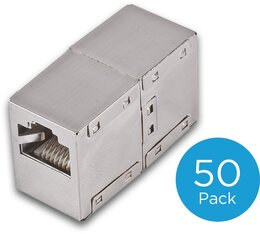 Wirewin Verbinder RJ45/RJ45, KAT6, geschirmt, 1:1, 50er-Pack