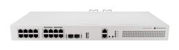MikroTik Cloud Router Switch, 16+1x 1GB, 8x PoE, 2x SFP+, 2 redundante Netzteile