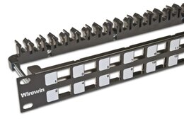 Wirewin High Quality 24-Port Keystone Modul-Leerpanel, 19
