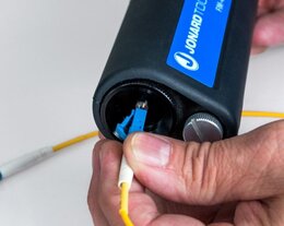 Jonard Tools® Ferrulen-Mikroskop, 200-fach Vergrößerung für 2,5mm und 1,25mm Ferrule