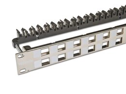 Wirewin High Quality 24-Port Keystone Modul-Leerpanel, 19