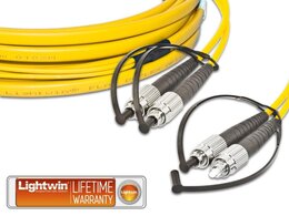 Lightwin High Quality Flat-Duplex LWL Patchkabel, SM, FC - FC