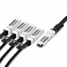 Lightwin 40G DAC Breakout cable, 1xQSFP+(40G) to 4xSFP+(10G), 1m