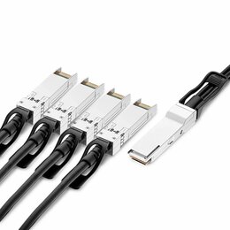 Lightwin 40G DAC Breakout cable, 1xQSFP+(40G) to 4xSFP+(10G), 1m