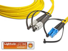 Lightwin High Quality Duplex LWL Patchkabel, SM, FC - LC