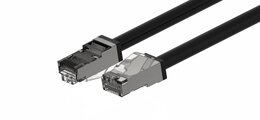 Wirewin Outdoor Patchkabel KAT6A, Anti-UV PUR Mantel, S/FTP, schwarz 