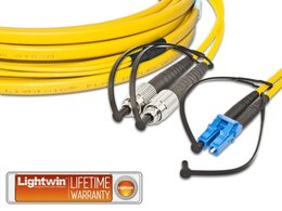 Lightwin High Quality Flat-Duplex LWL Patchkabel, SM, FC - LC