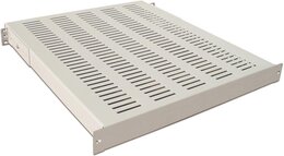 Wirewin 19'' 1HE Schwerlast-Fachboden bis 100kg, Festeinbau, grau 