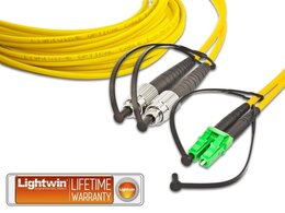 Lightwin High Quality Duplex LWL Patchkabel, SM, FC - LC/APC