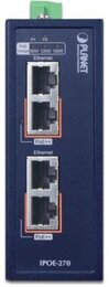 PLANET Industrial 2-port Multi-Gigabit 802.3bt PoE++ Injector Hub 