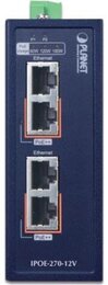 PLANET Industrial 2-port Multi-Gigabit 802.3bt PoE++ Injector Hub 
