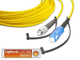 Lightwin High Quality Simplex LWL Patchkabel, SM, FC - SC